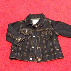 OLD NAVY Dark blue denim jacket 12-18 months